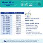 Heart Alive Líquido para la Salud Cardiovascular de Perros y Gatos - Aceite de Pescado Noruego, Coenzima Q10, Vitamina K2, Policosanol, Extracto de Espino, Sabor a Tocineta Vegano (60ml)