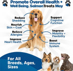 PlanoPaws Wild Alaskan Salmon Oil Chews para Perros - Omega 3 - 120 Unidades