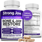 Strong Jaw Tooth Restore - 180 Cápsulas - Suplemento para Dientes y Encías con Hidroxiapatita y Calcio
