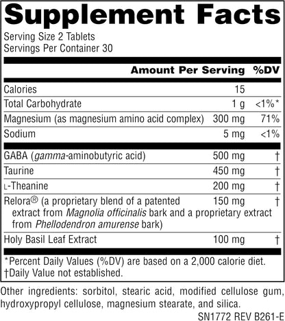 Source Naturals Serene Science Theanine – GABA (ácido gamma-aminobutírico): Neurotransmisor que ayuda a calmar la – Image 2