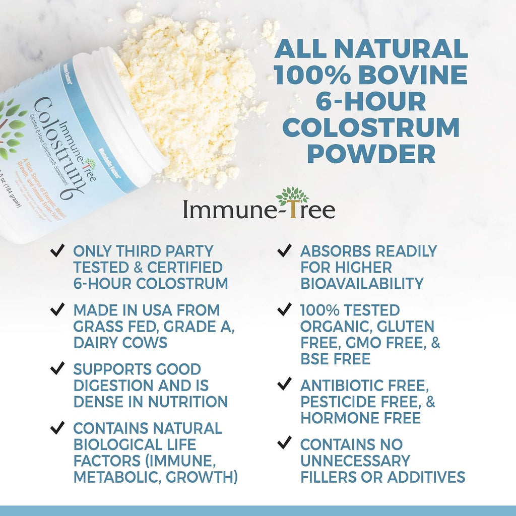 100% Bovine Colostrum Powder, 120 Servings (184 g)