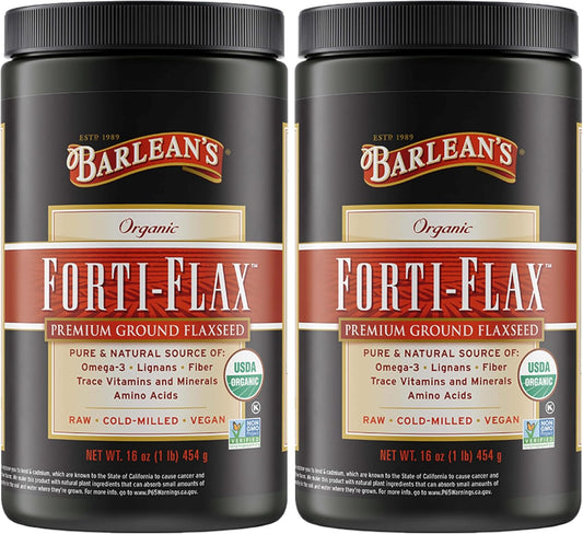 Barlean's Forti-Flax Organic Ground Flaxseed - 2-Pack (2 x 454 g)