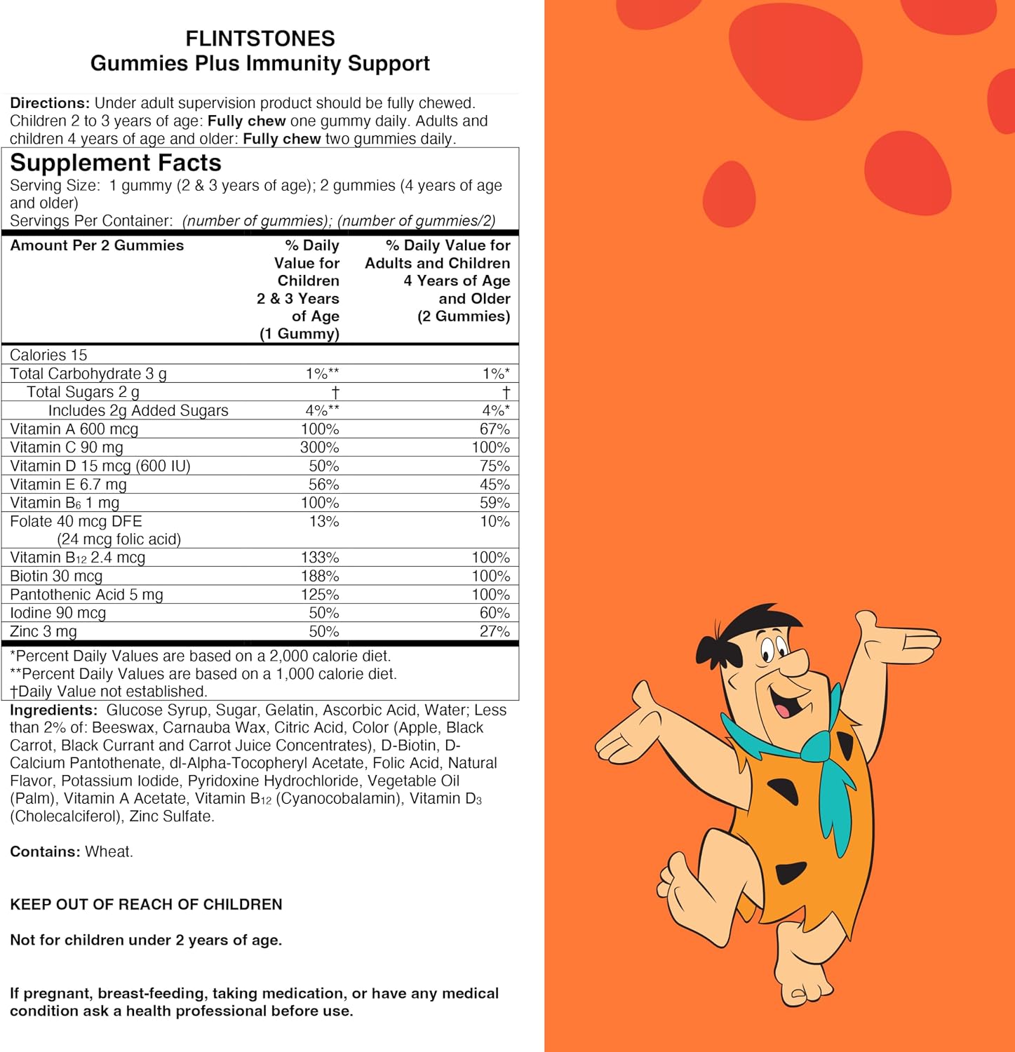 Flintstones Gomitas Multivitamínicas para Niños con Inmunidad* 150 unidades