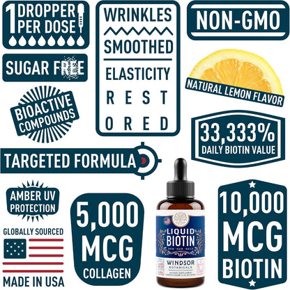 Biotina y Colágeno Líquido | 10.000 μg de – La biotina contribuye al metabolismo energético normal. – Image 6