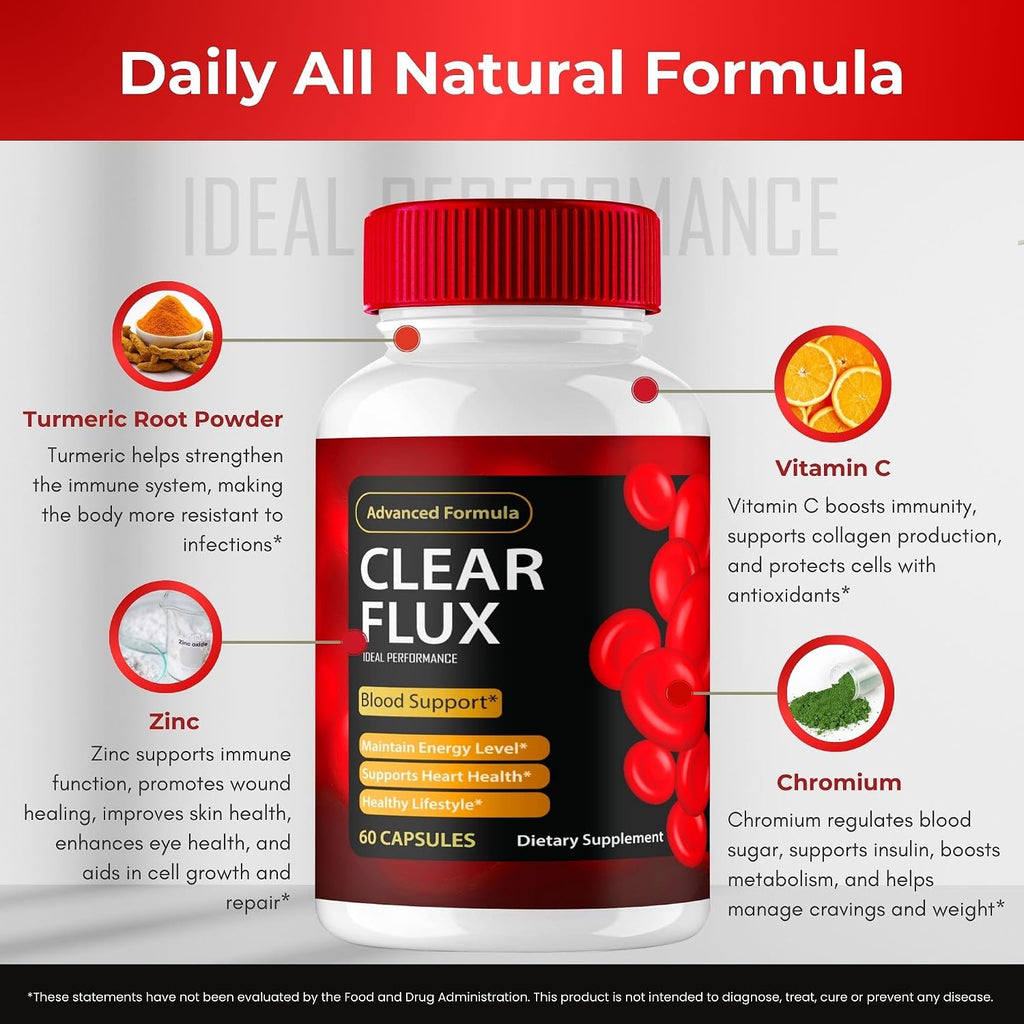 Clear Flux Supplement, Super Boost Clear Flux, 3 Pack