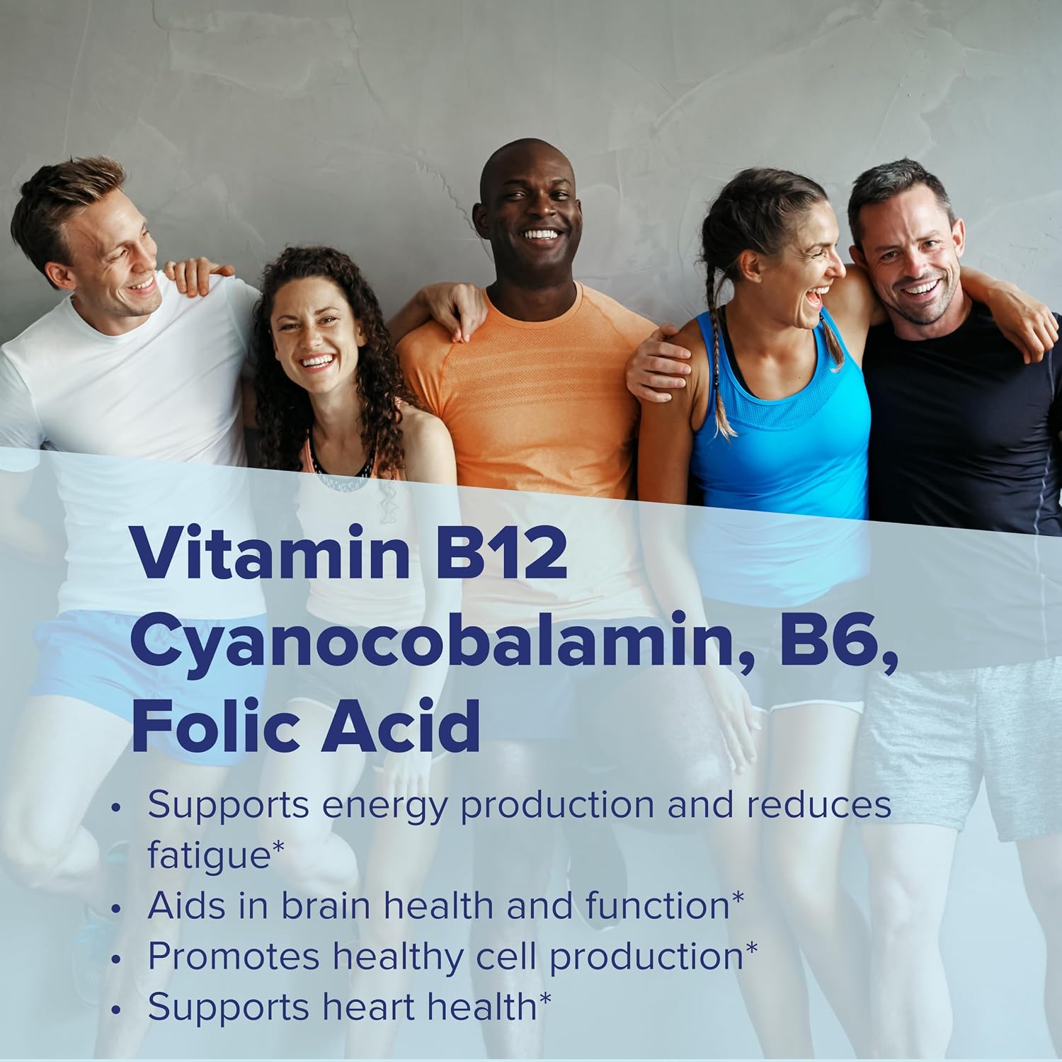 Superior Source No Shot Vitamina B12 Cianocobalamina 1000 mcg con B6, Ácido Fólico y Vitamina D3 1000 UI - 100 Comprimidos Sublinguales