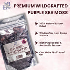Herb To Body Purple Sea Moss – 4oz (113g) Alga Púrpura Silvestre de Saint Lucia