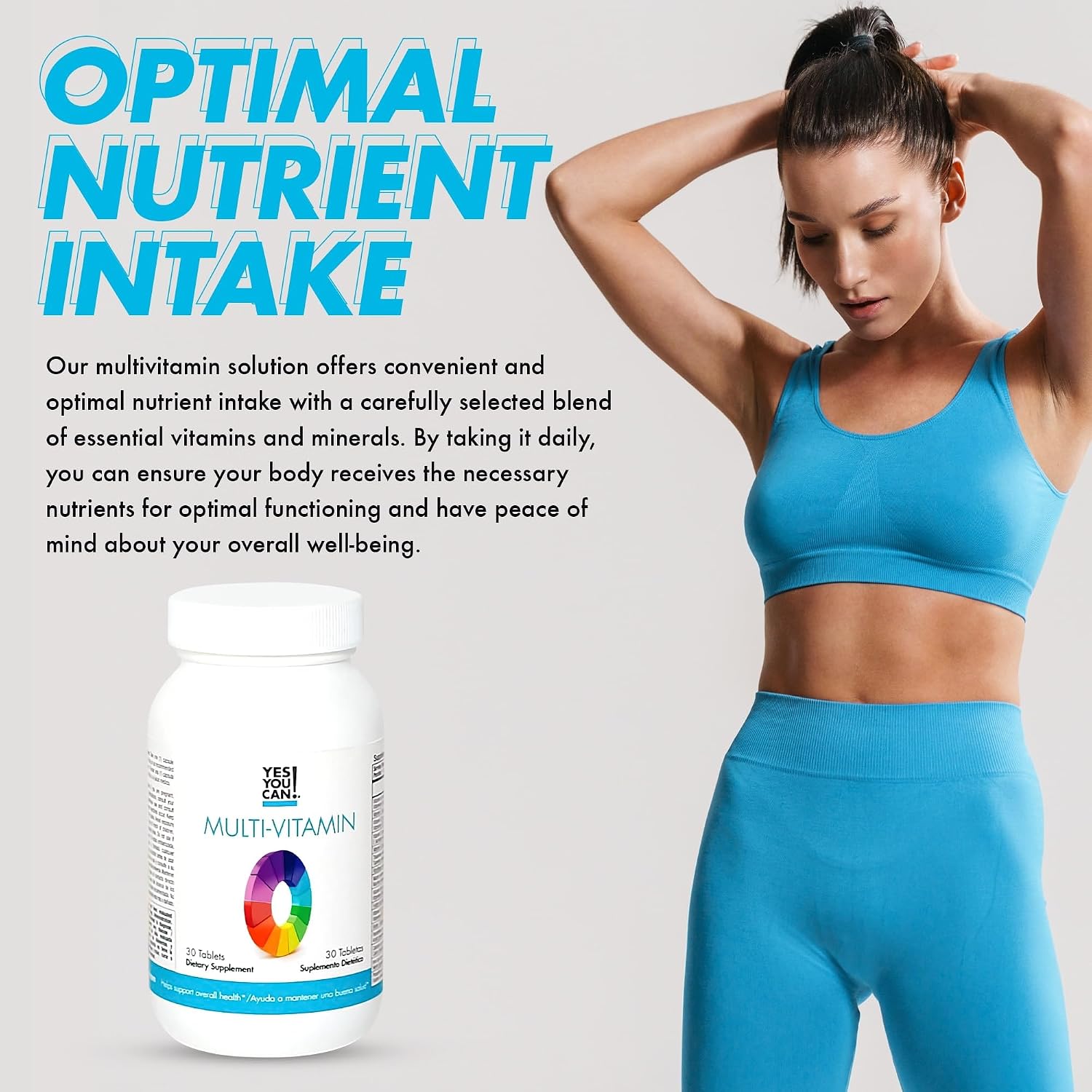 Yes You Can! Multivitamínico Diario para Hombres y Mujeres - 30 Comprimidos