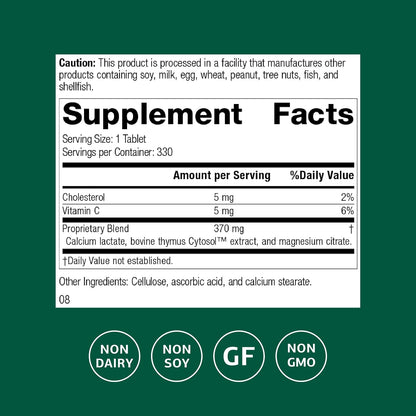 Standard Process Thymex Extracto Citosol - 330 Comprimidos – Image 2