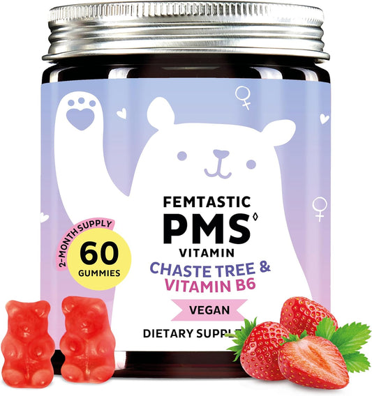 Bears with Benefits - Gominolas para el SPM con Vitamina B6 y Toronjil, 60 unidades