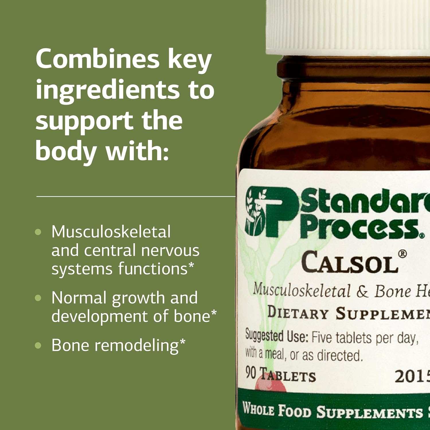 Standard Process Calsol - Calcio y Fósforo - 90 tabletas