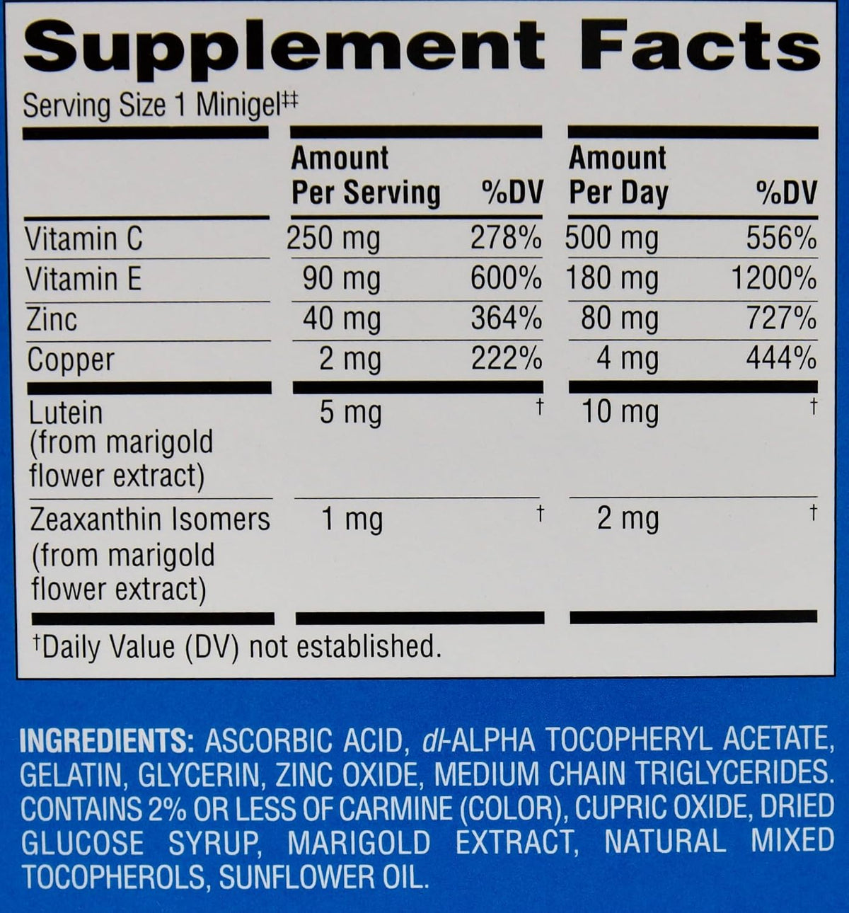 Member's Mark Advanced Eye Health Multivitamin Complex, 210 Minicápsulas Blandas - görsel 2