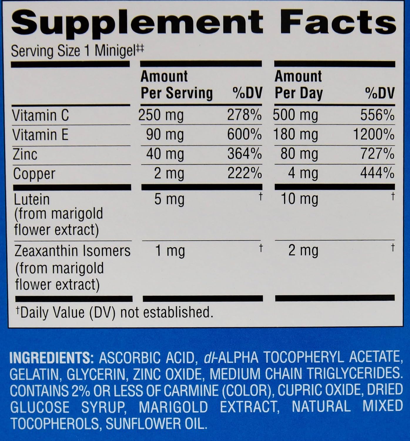 Member's Mark Advanced Eye Health Multivitamin Complex, 210 Minicápsulas Blandas