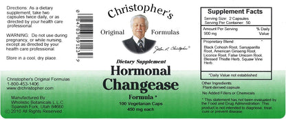 Christopher's Original Formulas Fórmula Hormonal Changease – 450 mg – 100 Cápsulas Vegetarianas – Apoyo Herbal para la – Image 2