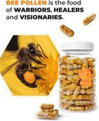 Cápsulas de Polen de Abeja Orgánico – Complemento para Energía y Vitalidad