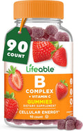 Lifeable Complejo B Gominolas para Adultos con Vitamina C - 90 Gominolas Veganas