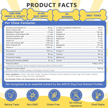 NATURE TARGET Multivitamínico para Perros, – Glucosamina y condroitina: Ayudan a mantener la salud de las – Image 6