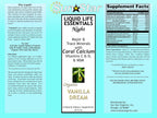 Liquid Life Essentials Night Formula Suplemento Líquido Vainilla