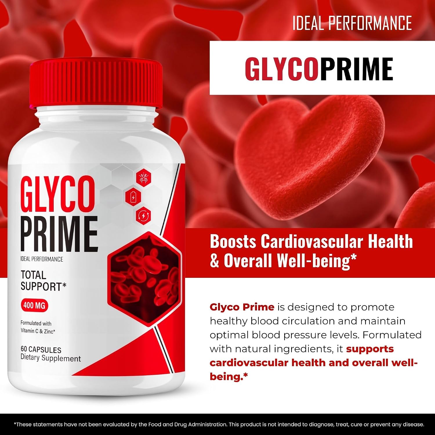 Glyco Prime Advanced Blood Formula - Cápsulas