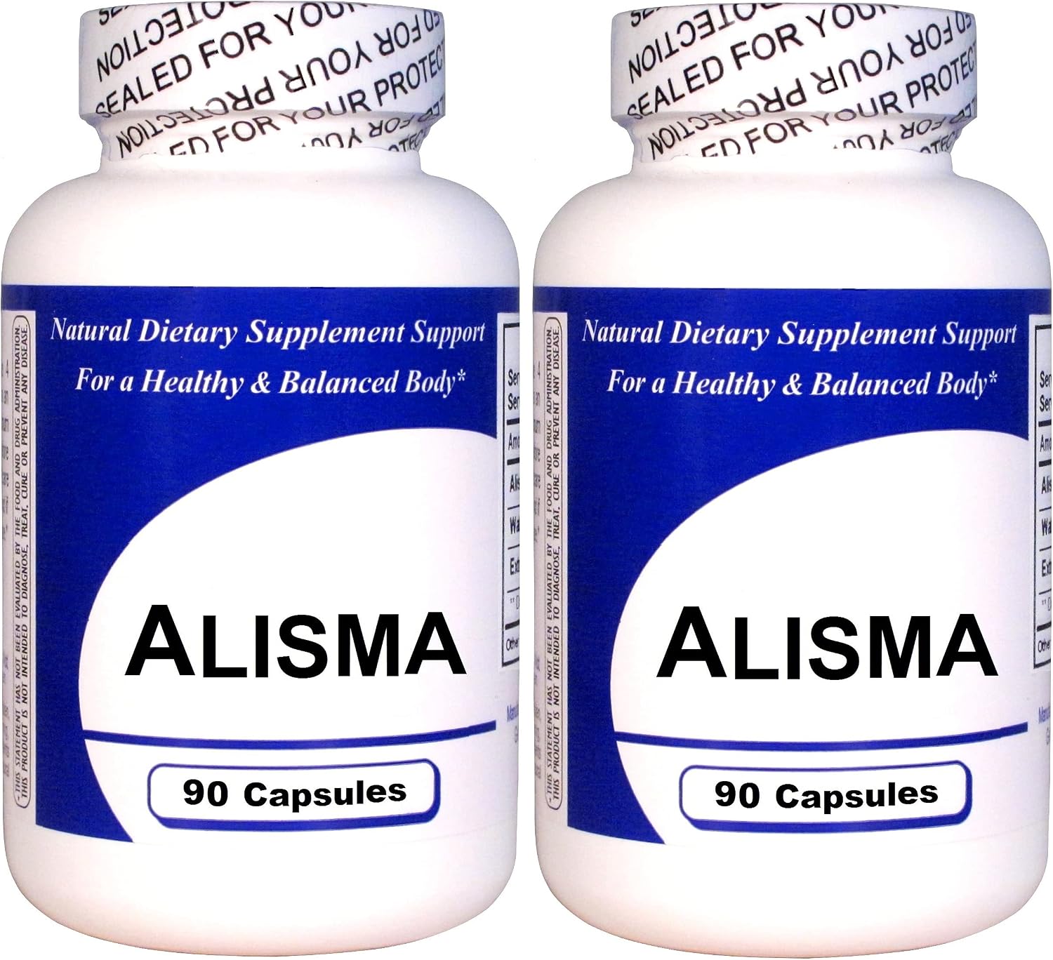 Alisma Concentrated Extract (90 Capsules) - Food Supplement - Pack of 2