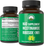 Peak Performance Nicotinamida Ribósido NR Cápsulas - Alternativa NMN con Niacinamida para Niveles de NAD+