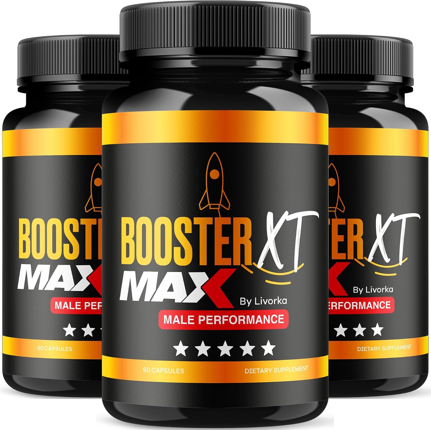 Booster XT para Hombres – Pack de 3 (180 Cápsulas) – Suplemento Multivitamínico de Máxima Potencia