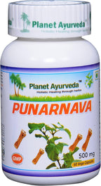 Planet Ayurveda Punarnava 500mg Cápsulas Vegetales (2 Frascos)