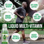 MBS Biotechnology Multivitamínico Líquido para Adultos – Complejo Diario con Superalimentos, CoQ10, Complejo B, Cúrcuma y PQQ – Sabor Berry, 500 ml