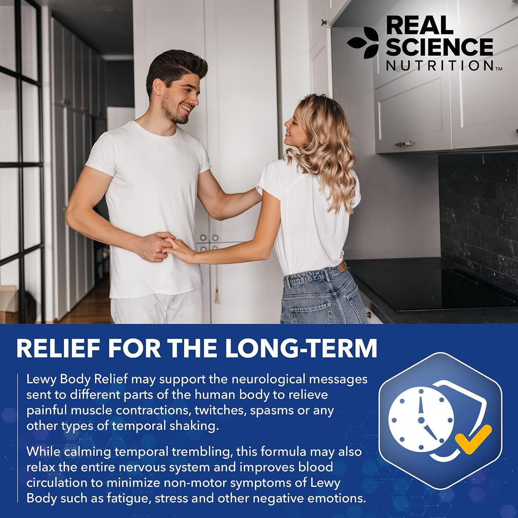 Real Science Nutrition Lew-X - Suplemento para Apoyo Cognitivo y Alivio de Temblores Musculares
