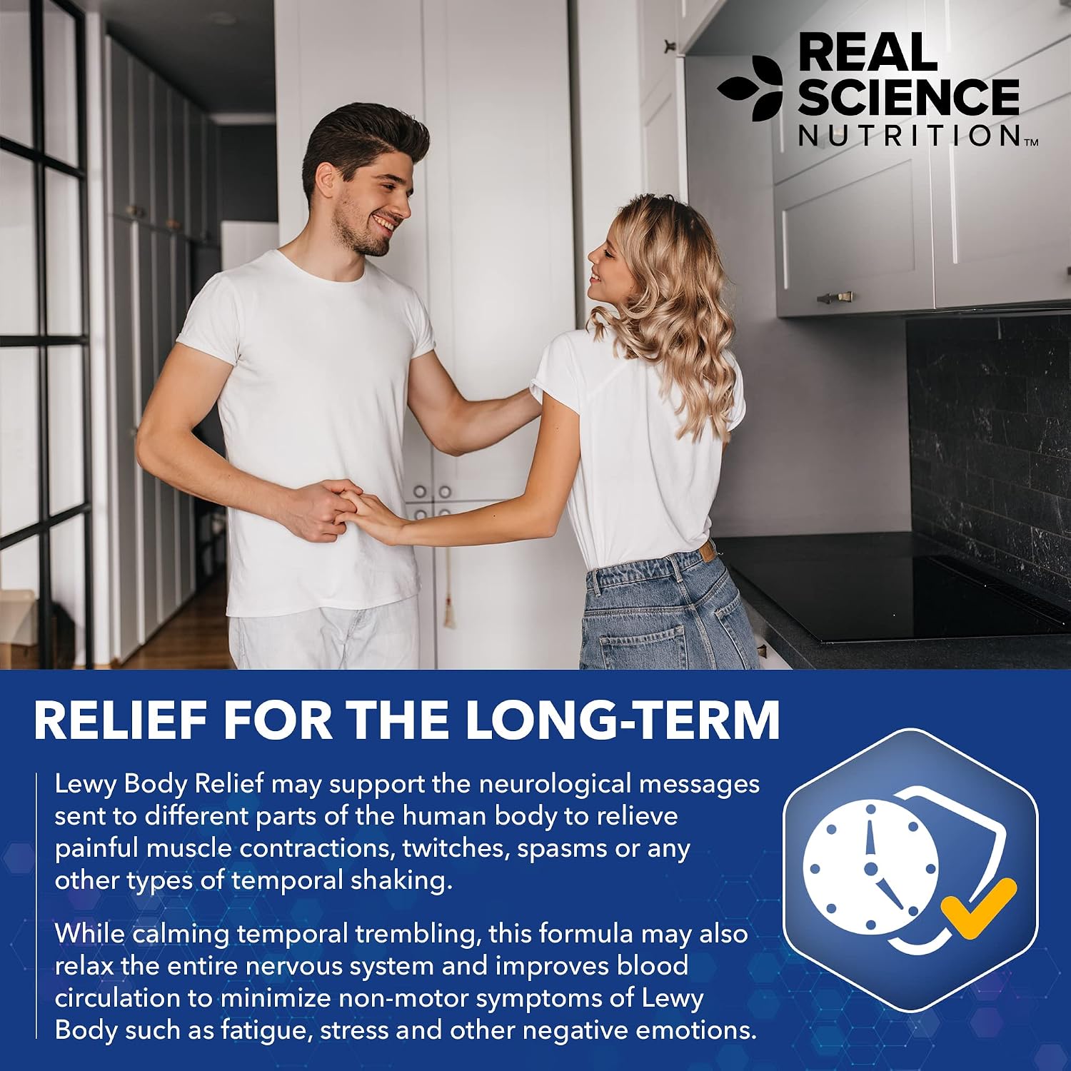 Real Science Nutrition Lew-X - Suplemento para Apoyo Cognitivo y Alivio de Temblores Musculares