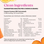 Pet Honesty Multivitamínico 10-en-1 para Perros con Glucosamina y Probióticos - 180 Comprimidos Masticables Sabor Pollo