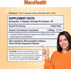 MacuHealth Vitamina C Liposomal 1000 mg por dosis - Alta biodisponibilidad con antioxidantes liposolubles - 3 meses de suministro