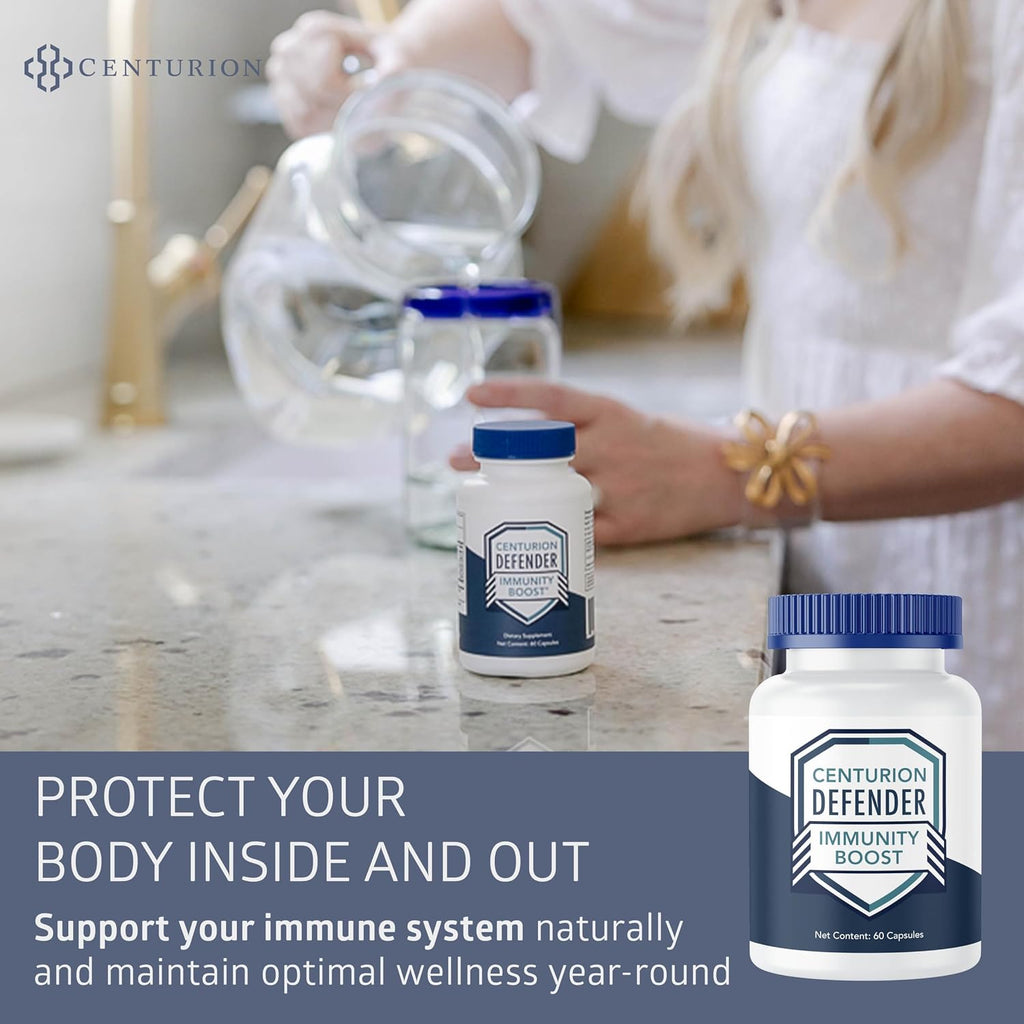 Defender Immunity Boost - 5-en-1 con Quercetina, Zinc, Vitamina D, Vitamina C y Cobre, 60 Cápsulas
