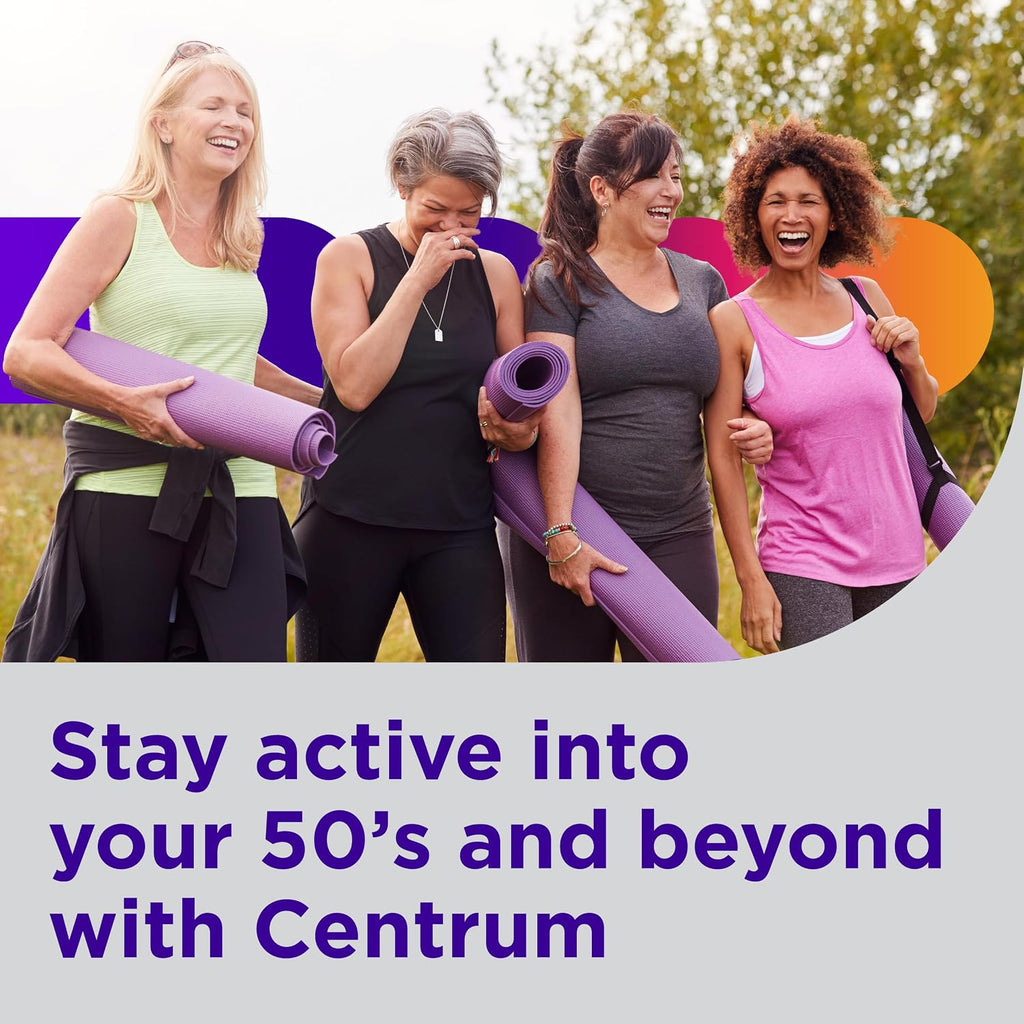Centrum Silver Mujeres 50+ Multivitamínico, 100 Comprimidos