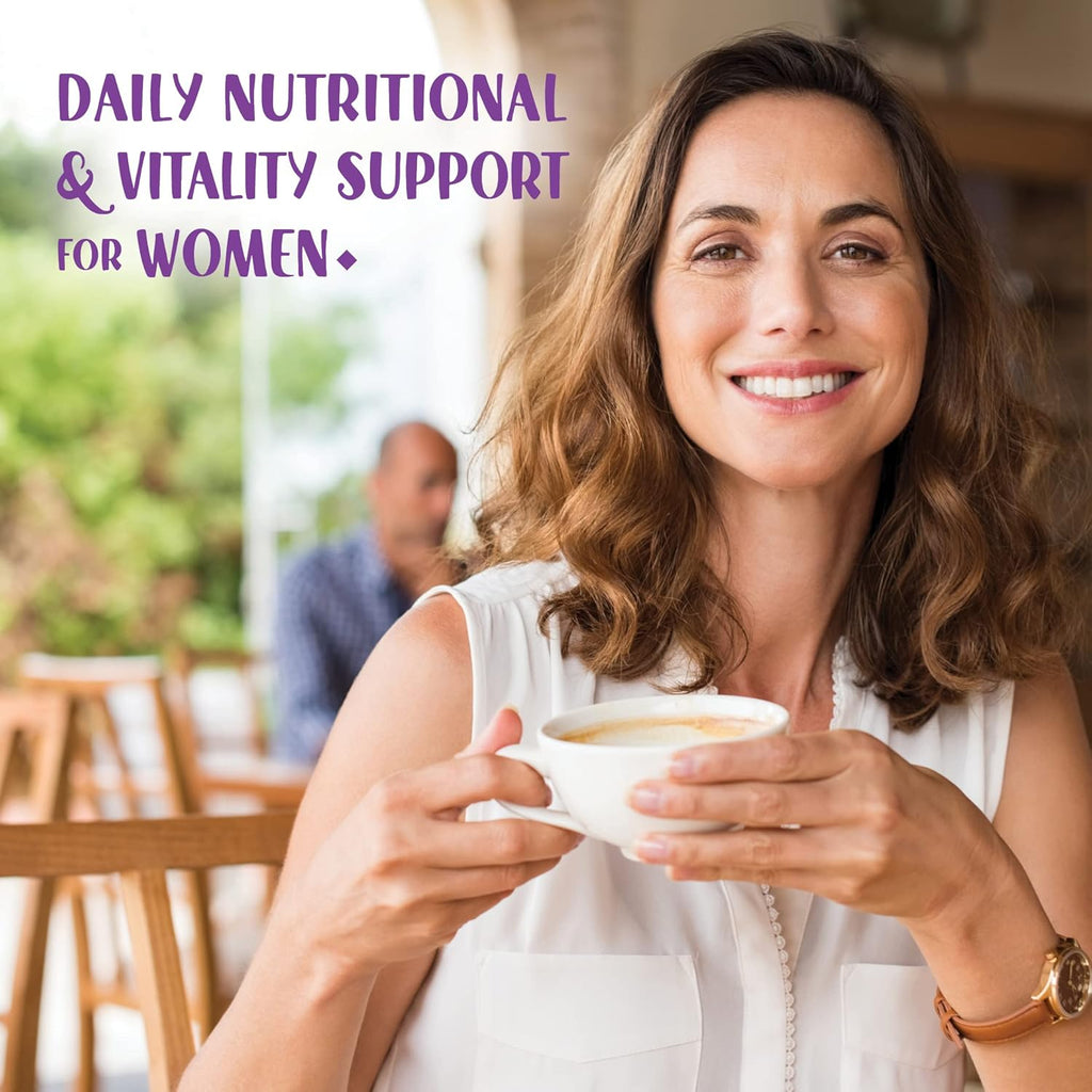 Bluebonnet Ladies ONE 40+ Multivitamínico Completo para Mujeres a Base de Alimentos Integrales - 30 Cápsulas Vegetales