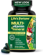 Life's Fortune Multivitamínico Integral Complejo de Vitaminas y Minerales – 90 Comprimidos Vegetales