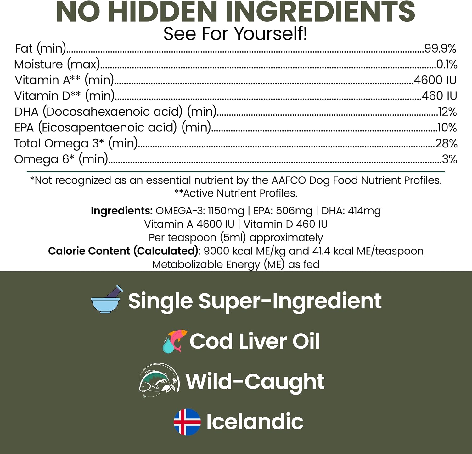 Aceite de Hígado de Bacalao Puro para Perros - 473 ml