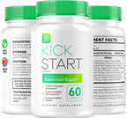 (3 Pack) Kick Start Glyco Optimizer Cápsulas, 180 Cápsulas para 3 Meses