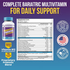 ProCare Health Multivitamínico Bariátrico con Probióticos y Hierro 45mg - 60 Cápsulas Vegetales de Disolución Rápida