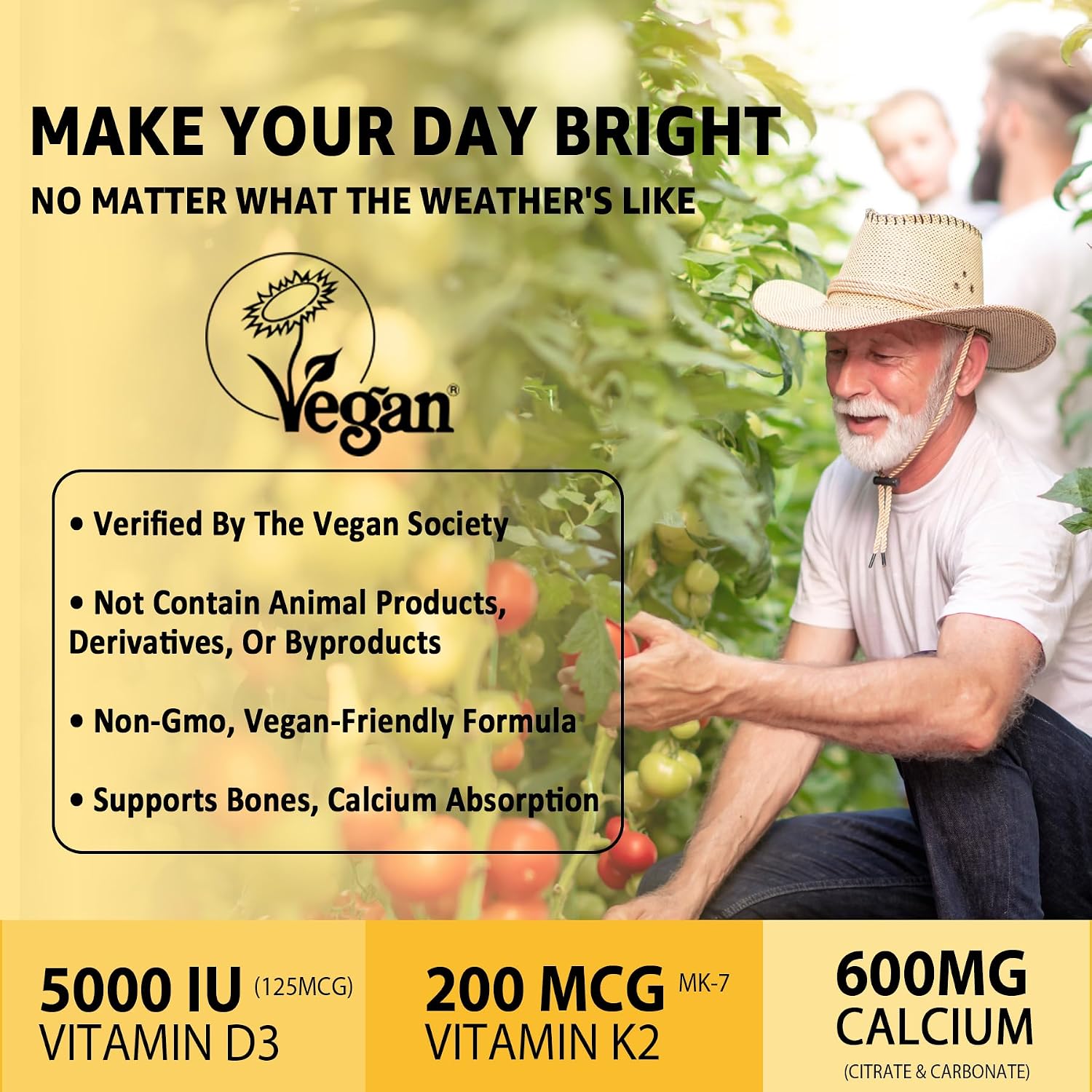 Gominolas de Vitamina D3 K2 y Calcio - NEVISS - 60 unidades