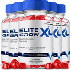Elite Grow XL Gummies, Suplemento de Máxima Potencia, Gomitas Multivitamínicas Naturales (Paquete de 5)