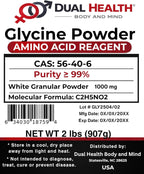 Pure Glycine Powder (2 lbs) - Free Form Amino Acid, Non-GMO, Gluten-Free