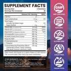 NATISLAND Cortisol Gummies 12-en-1 – Reduce Cortisol con Magnesio, Ashwagandha, L-Teanina, Vitamina B6 y D3, Sin Azúcar, Vegano, 60 Gomitas