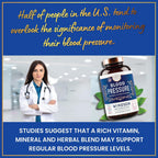 Blood Pressure Support – Suplemento para la presión arterial con té verde, hibisco, espino blanco y ajo – 90 cápsulas