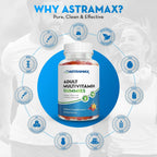 Astramax Multivitamínico en Gominolas para Adultos, 90 unidades - Sabores Naranja, Cereza y Fresa