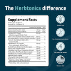 Herbtonics Sea Moss, Black Cumin Seed, Ashwagandha, Burdock Root & ACV Complex | Apoyo Inmunidad, Estrés y Digestión | 60 Cápsulas