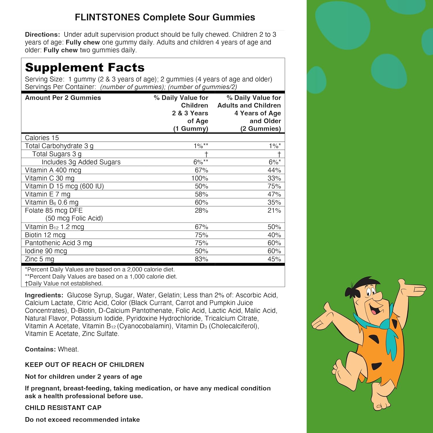 Flintstones Multivitamínico Infantil con Apoyo Inmunitario, Gomitas, 60 unidades