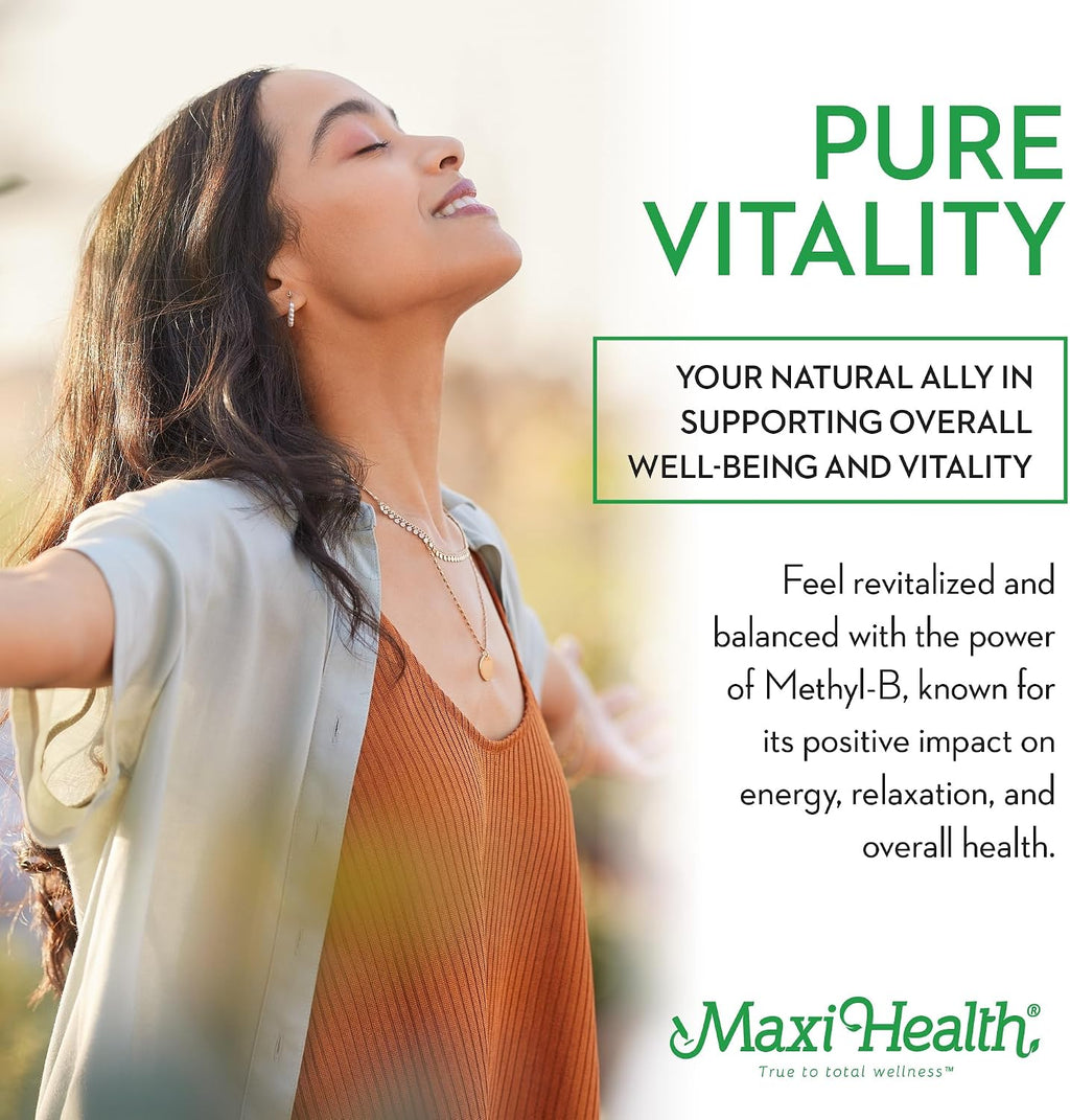 Stress B Complex – B Vitamin Complex with Methylated B12, B6, Folate, and Biotin – 60 Capsules