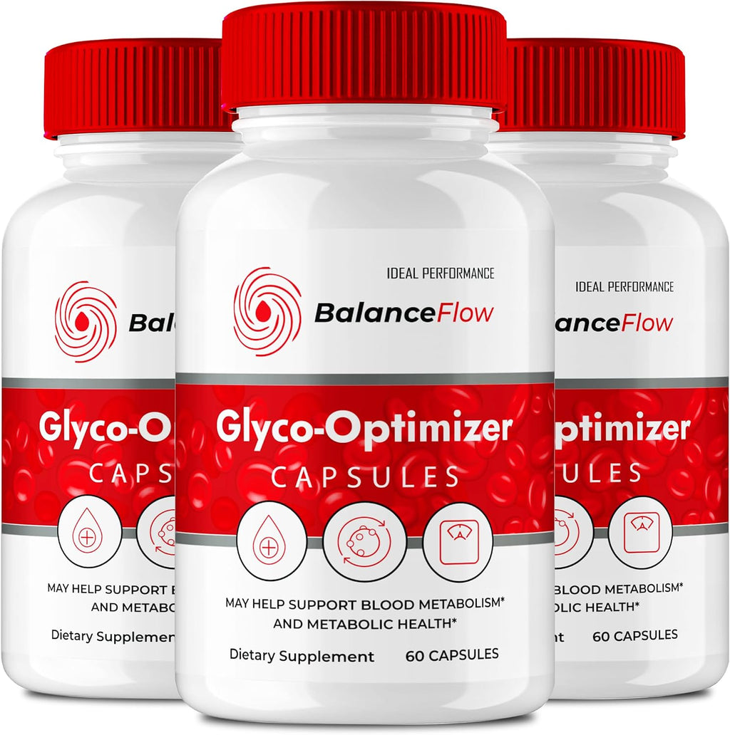 Balance Flow Glyco Optimizer - Cápsulas de Suplemento Multivitamínico y Mineral, Fórmula Natural Avanzada (3 Envases)