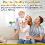 Premier Daily One - Super Greens con Vegetales Crucíferos, Cardo Mariano y Betaglucano - 60 Cápsulas Vegetales